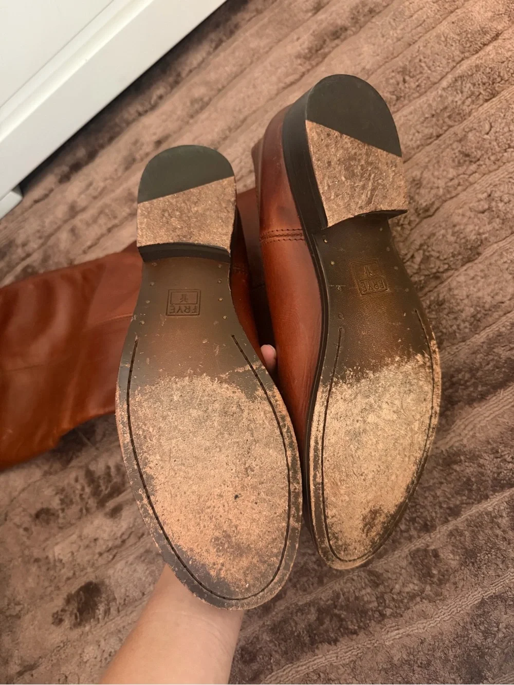 Frye Melissa Button Boots - Brown